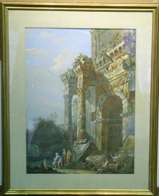 Lot 4074 - Charles-Louis Clerisseau French, 1722-1820...