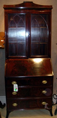 Lot 1242 - Federal Style Mahogany Secretary Bookcase...