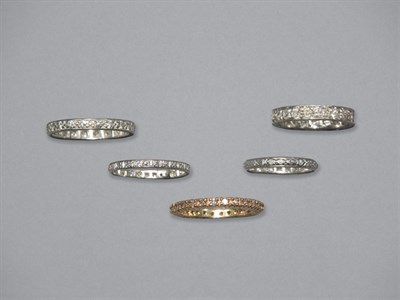 Lot 109 - Five Diamond Bands