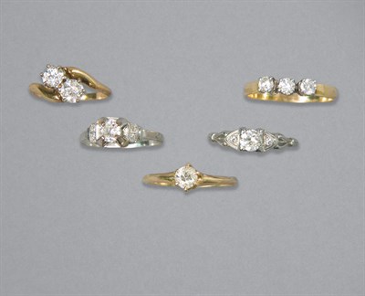 Lot 135 - Five Diamond Rings