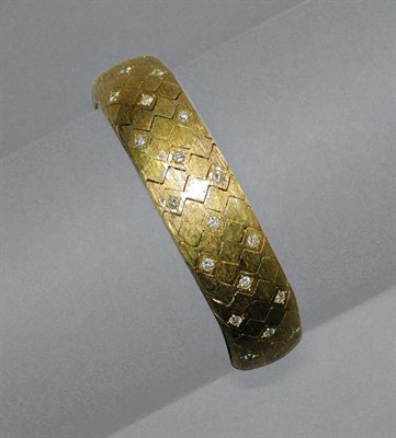Lot 355 - Gold & Diamond Bracelet-Watch