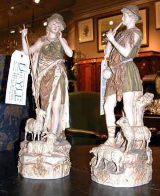 Lot 1178 - Pair of Royal Dux Porcelain Figures of a...