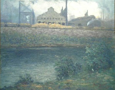 Lot 272 - Aaron Harry Gorson 1872-1933 INDUSTRIAL SCENE,...