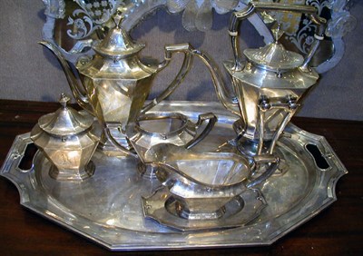 Lot 1310 - Whiting Sterling Silver Tea and Coffee Service...