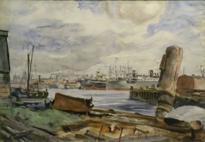 Lot 196 - Reginald Marsh 1898-1954 ALONG THE WATERFRONT,...