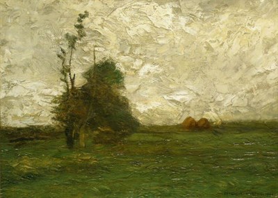 Lot 137 - John Francis Murphy 1853-1921 OUTSKIRTS OF A...