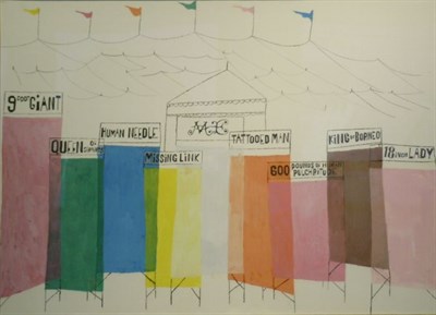 Lot 192 - Ben Shahn 1898-1969 CARNIVAL SCENE Gouache on...