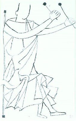 Lot 190 - Ben Shahn 1898-1969 FACELESS DRUMMER, 1968-69...