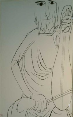 Lot 325 - Ben Shahn 1898-1969 OLD MAN PLAYING CROWTH,...