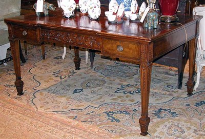 Lot 4414 - George III Style Mahogany Writing Table The...