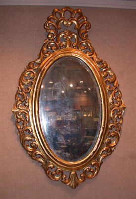 Lot 345 - Rococo Style Gilt-Wood Mirror