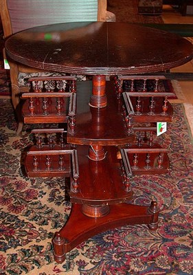 Lot 241 - Georgian Style Mahogany Revolving Bookcase