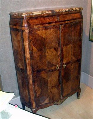 Lot 237 - Louis XV Style Marble Top Mahogany Cabinet