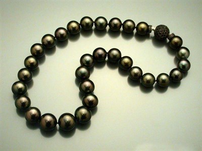 Lot 460 - Black Cultured Pearl Necklace