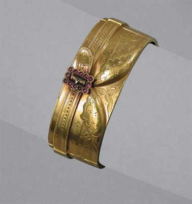 Lot 318 - Victorian Gold & Ruby Bracelet
