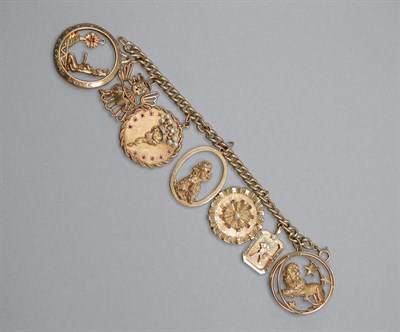 Lot 360 - Gold Charm Bracelet