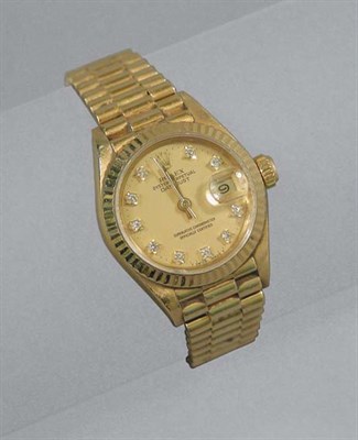 Lot 365 - Gold & Diamond Wristwatch