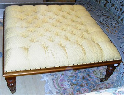 Lot 1109 - William IV Style Mahogany Tufted Upholstered...