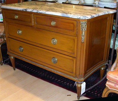 Lot 1206 - Louis XVI Style Gilt-Metal Mounted Marble-Top...