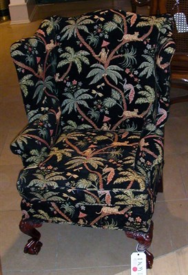 Lot 1394 - Pair of Georgian Style Upholstered Mahogany...