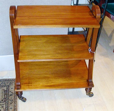 Lot 1152 - Georgian Style Mahogany Three-Tier Server