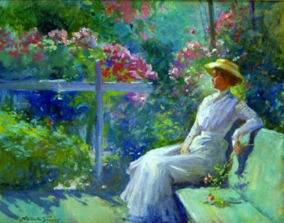 Lot 141 - Abbott Fuller Graves 1859-1936 IN THE GARDEN...
