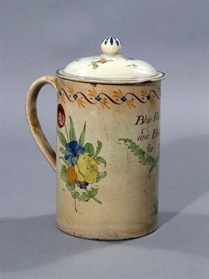 Lot 2155 - English Polychrome Decorated Pearlware Mug and...