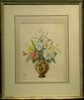 Lot 2 - D. Alexandroff 20th Century FLOWERS IN A GREEK...
