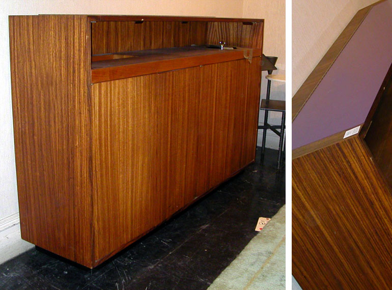 Lot 117 - Rosewood Bar Cabinet Height 37 inches, width...