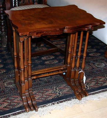 Lot 549 - Nest of Three Georgian Style Mahogany Tables
