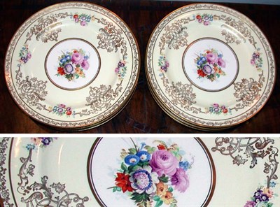 Lot 518 - Set of Twelve Johnson Bros. Pottery Dessert...
