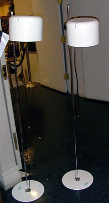 Lot 136 - Pair of Painted Metal Floor Lamps