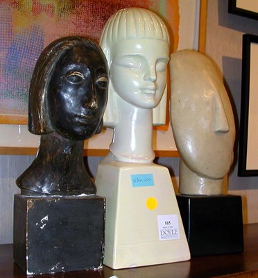 Lot 165 - Three Pottery Head Figures Including a Cowan...