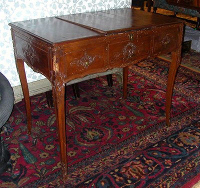 Lot 476 - Provincial Louis XV Style Fruitwood Poudreuse