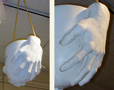 Lot 185 - Composition Hanging Planter