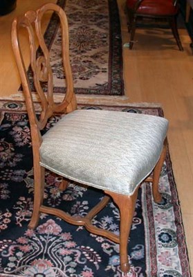 Lot 487 - Set of Four Georgian Style Fruitwood Dining...
