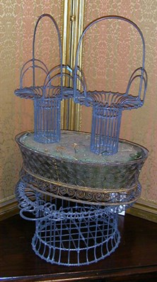 Lot 200 - Three Victorian Style Wire Baskets