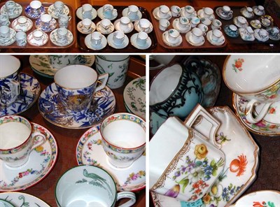 Lot 244 - Miscellaneous Group of Porcelain Cups and Saucers