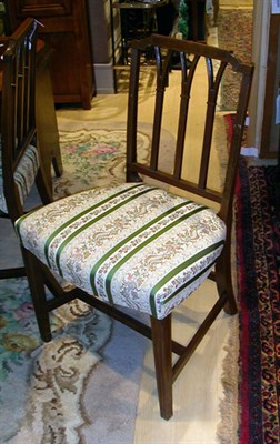 Lot 266 - Set of Four Georgian Style Mahogany Dining Chairs