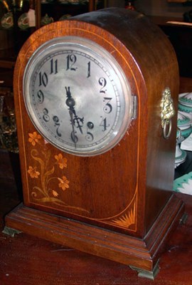 Lot 319 - German Inlaid Mahogany Bracket Clock