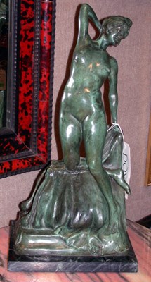 Lot 324 - Pair of Patinated-Metal Figures of Nymphs