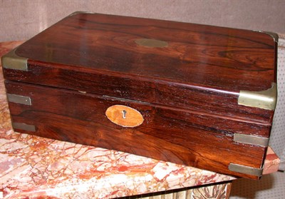 Lot 362 - Victorian Rosewood Lap Desk