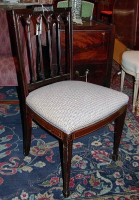 Lot 366 - Pair of Georgian Style Mahogany Side Chairs
