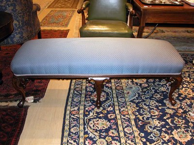 Lot 1241 - Georgian Style Mahogany Bench