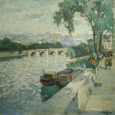 Lot 107 - Constantin Kluge French, b.1912 PONT NEUF ET...