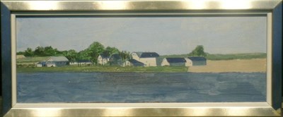 Lot 13 - American School 20th Century FARM ALONG A...