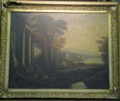 Lot 4027 - Follower of Claude Lorrain EXTENSIVE LANDSCAPE...