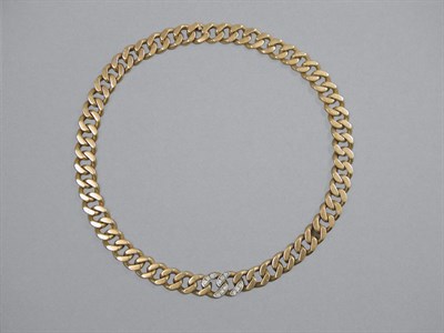 Lot 380 - Gold & Diamond Chain Necklace