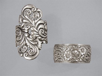 Lot 387 - Two Silver Bangles