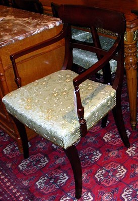 Lot 1210 - Set of Eight Regency Style Mahogany Dining...